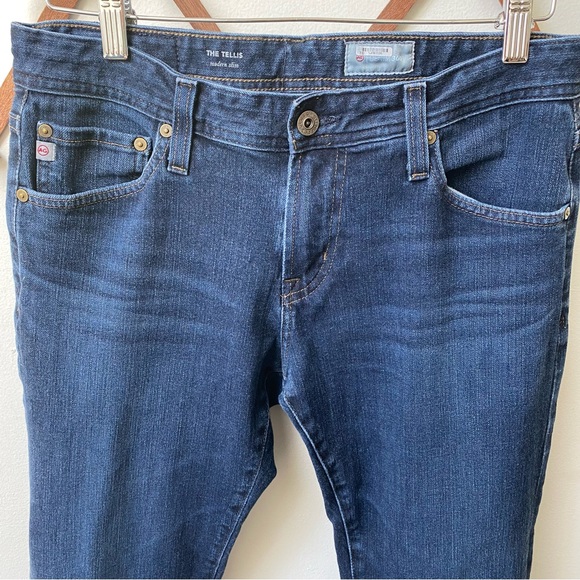 Adriano Goldschmied The Tellis Modern Slim Dark Wash Denim Jeans - Picture 2 of 13